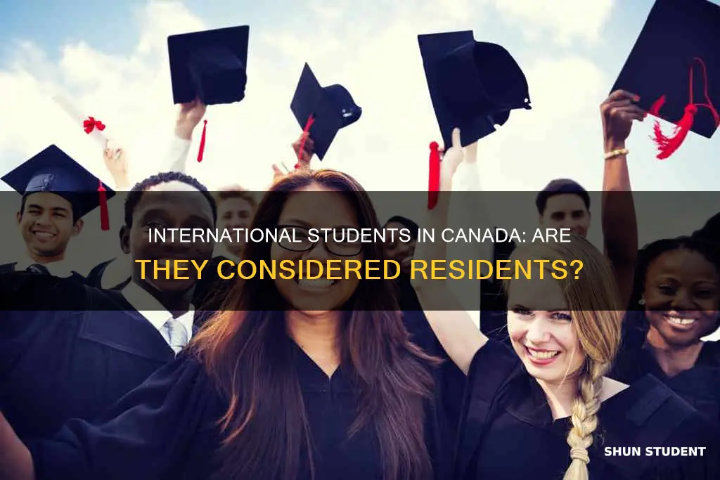 is an international student a resident in canada