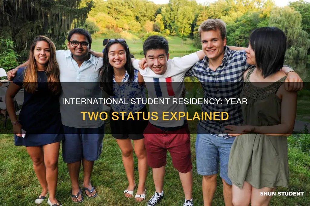 is an international student a resident their second year