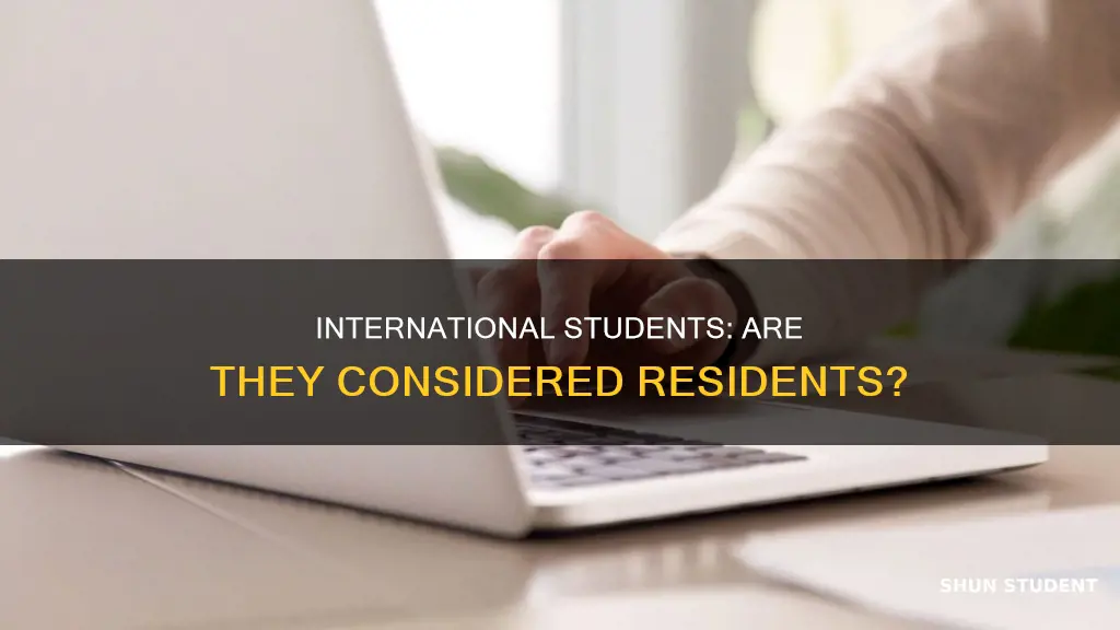 is an international student a residents