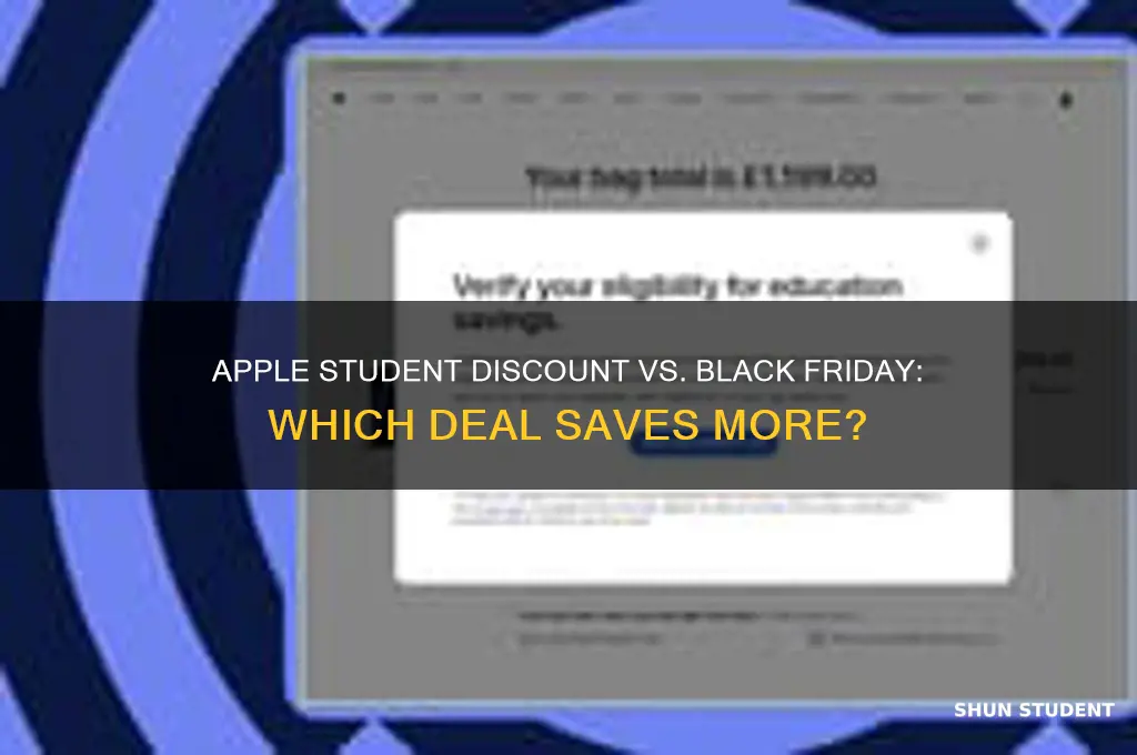 is apple student discount better than black friday