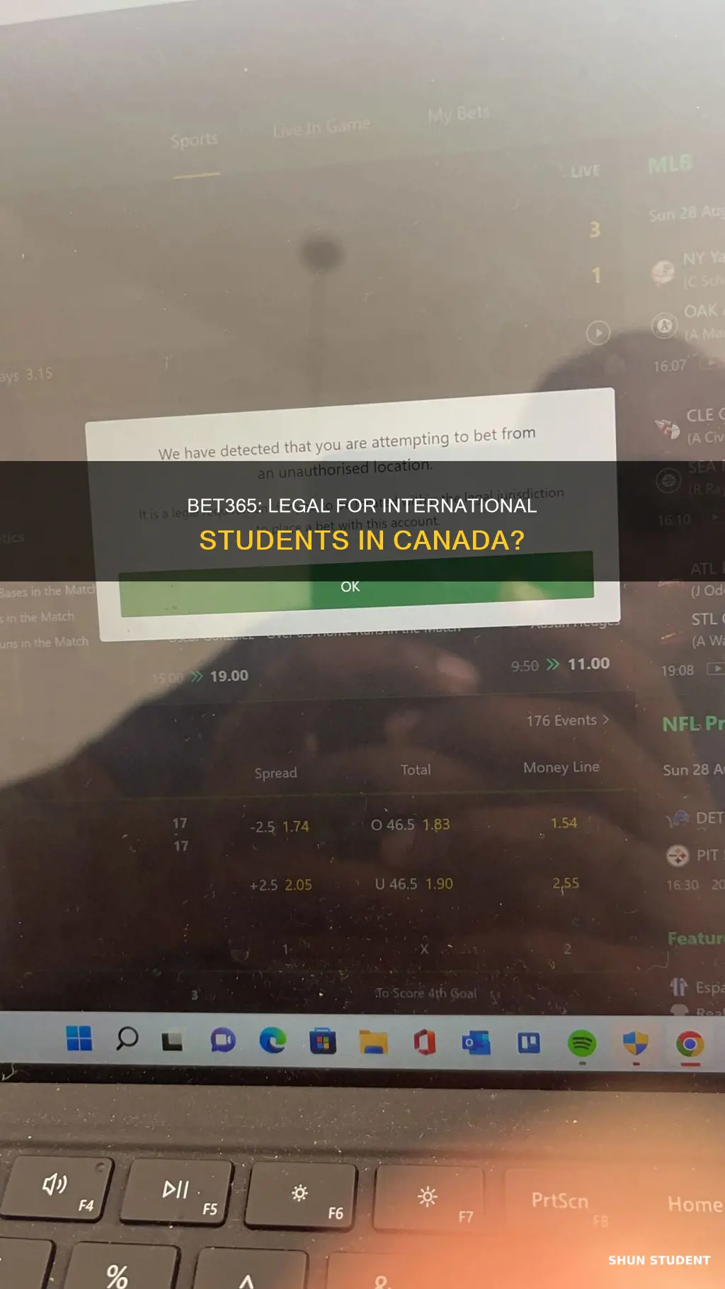 is bet365 legal in canada for international students