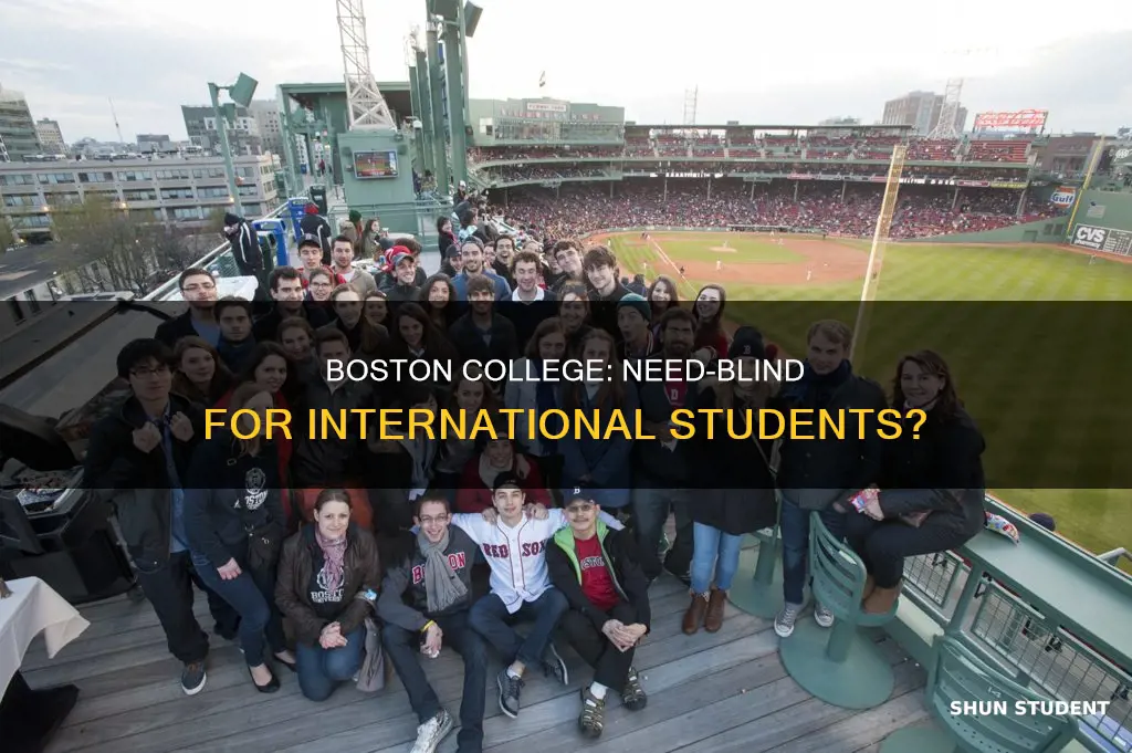 is boston college need blind for international students