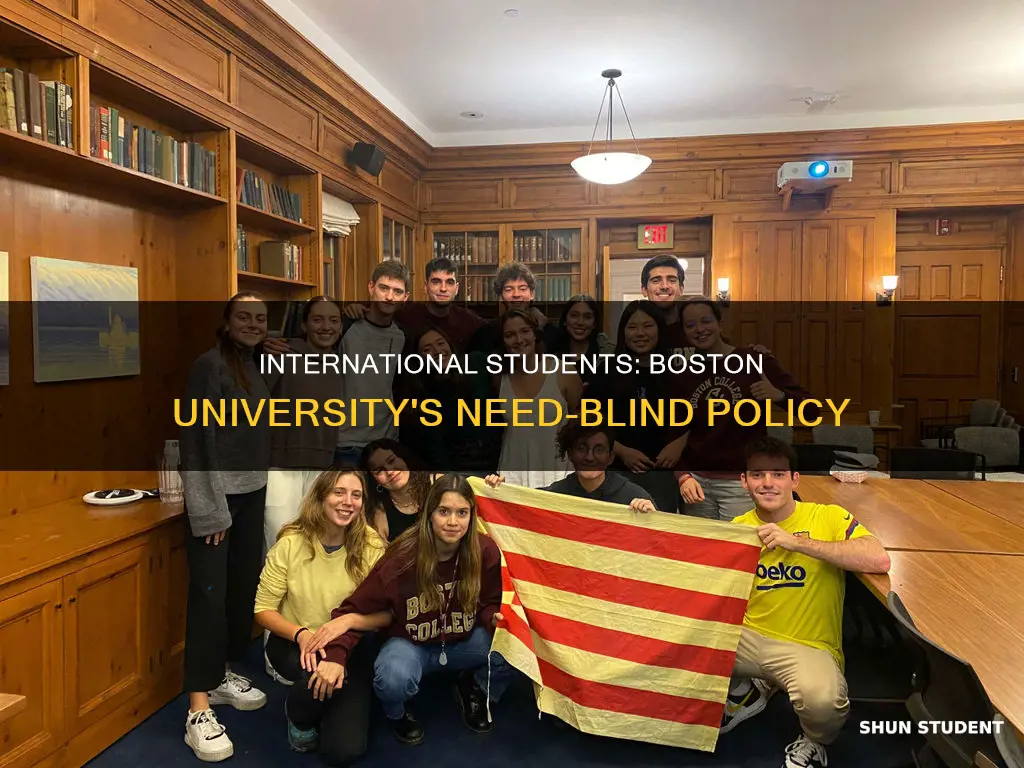is boston university need blind for international students
