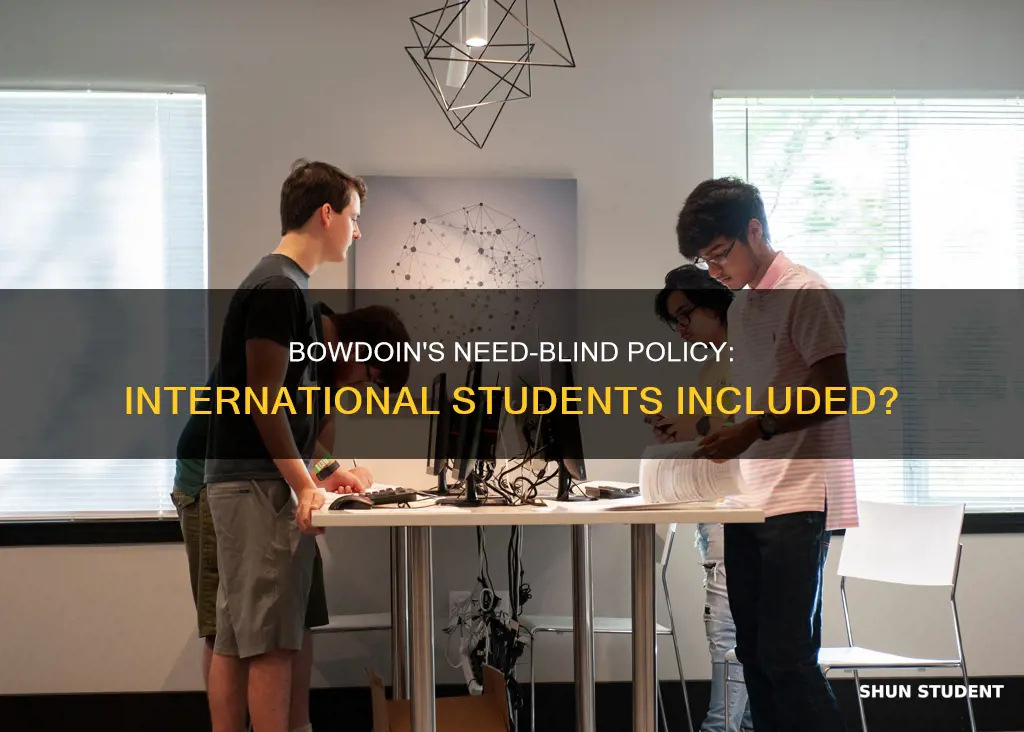 is bowdoin need blind to international students