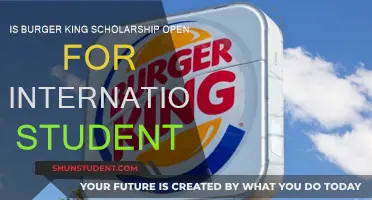 Burger King Scholarship: Open to International Students?