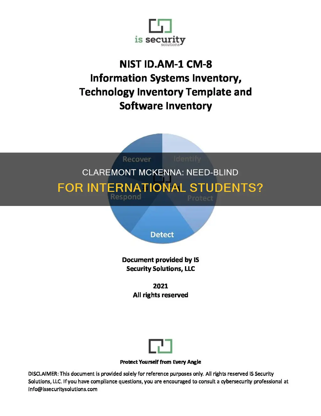is claremont mckenna need blind for international students