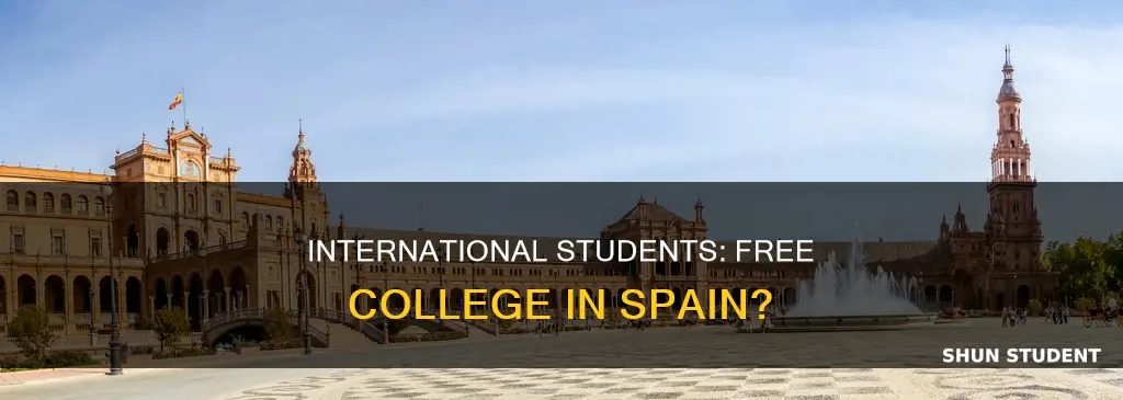 is college free in spain for international students