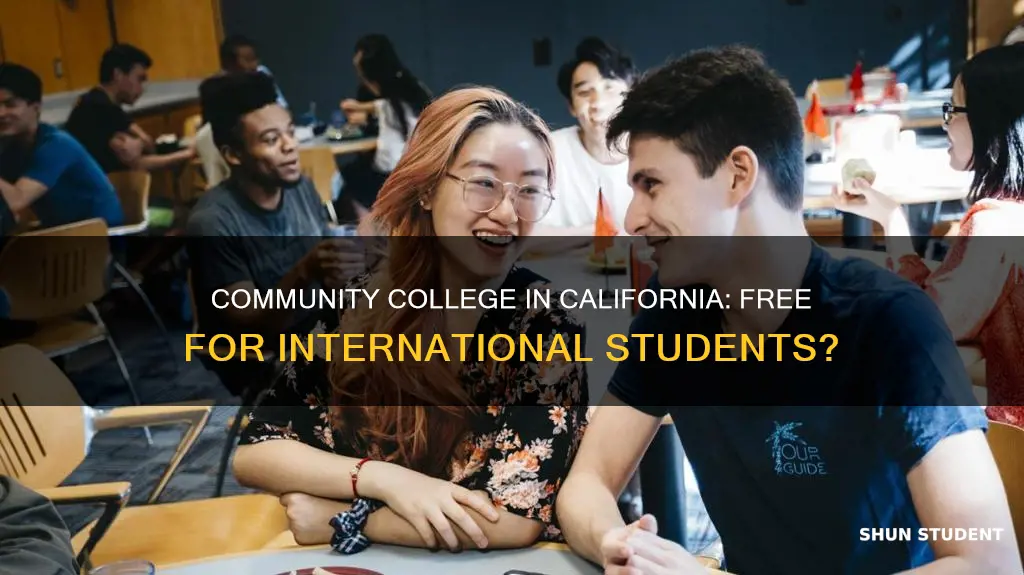 is community college free in california for international students