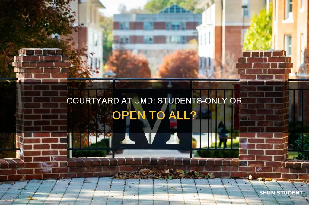 is courtyard at university of maryland only for students