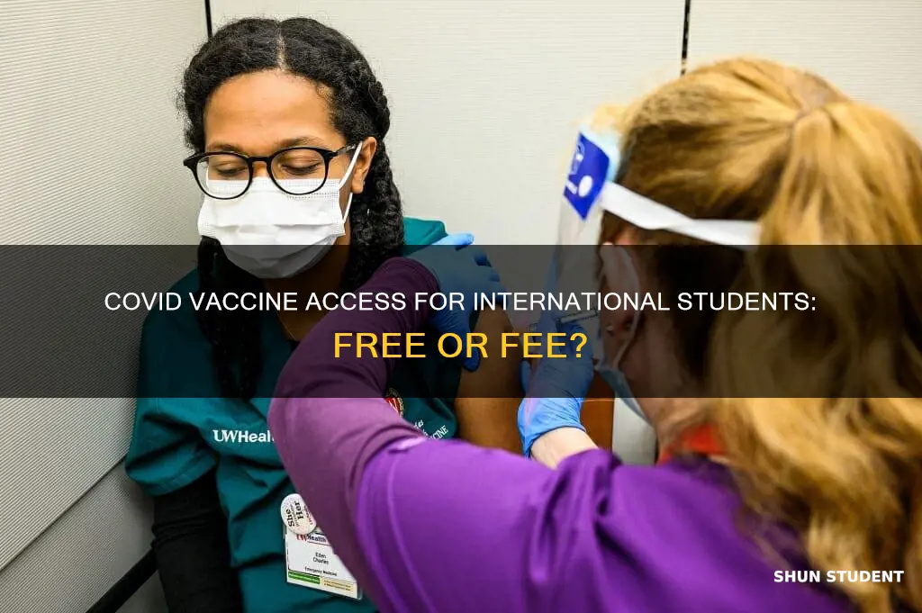 is covid vaccine free for international students