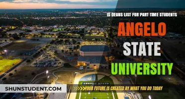 Dean's List Eligibility: Part-Time Students at Angelo State