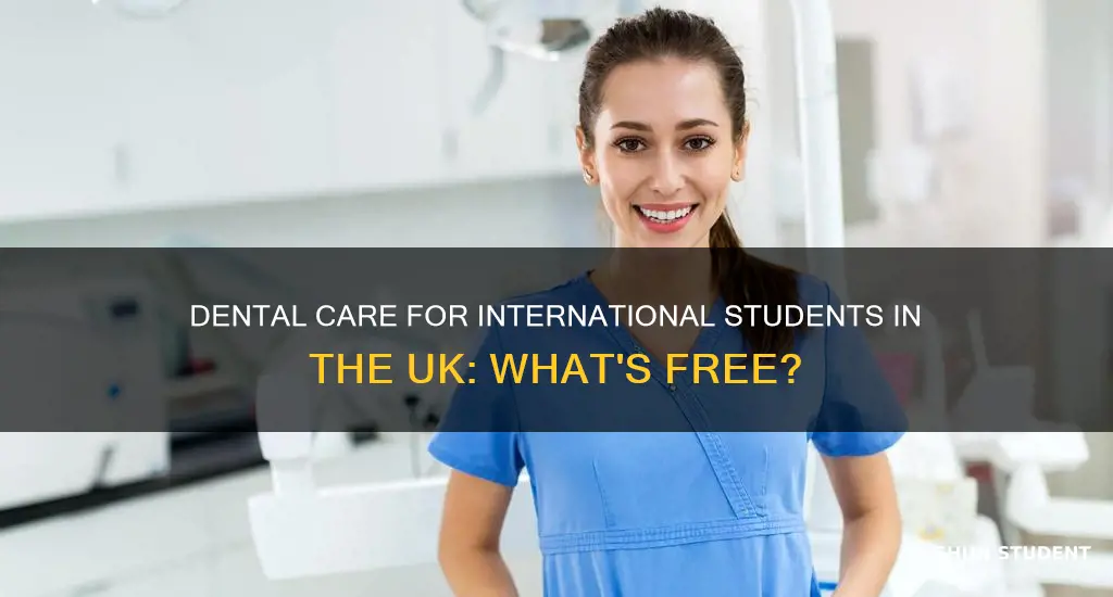 is dental care free for international students in uk
