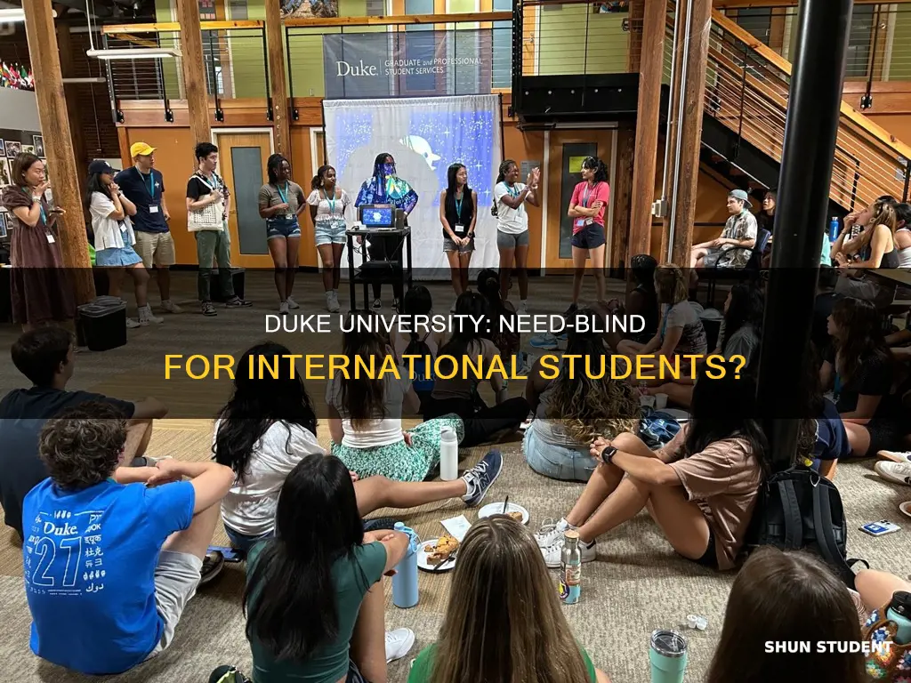 is duke university need blind for international students