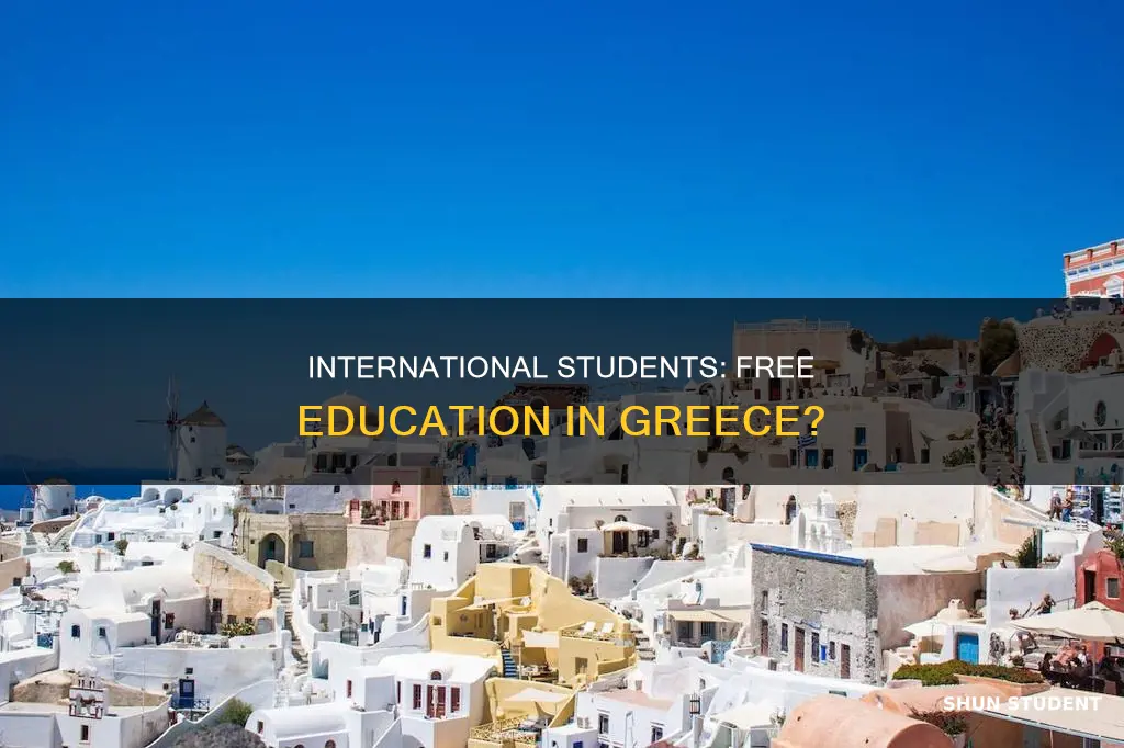 is education free in greece for international students
