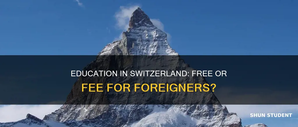 is education free in switzerland for international students