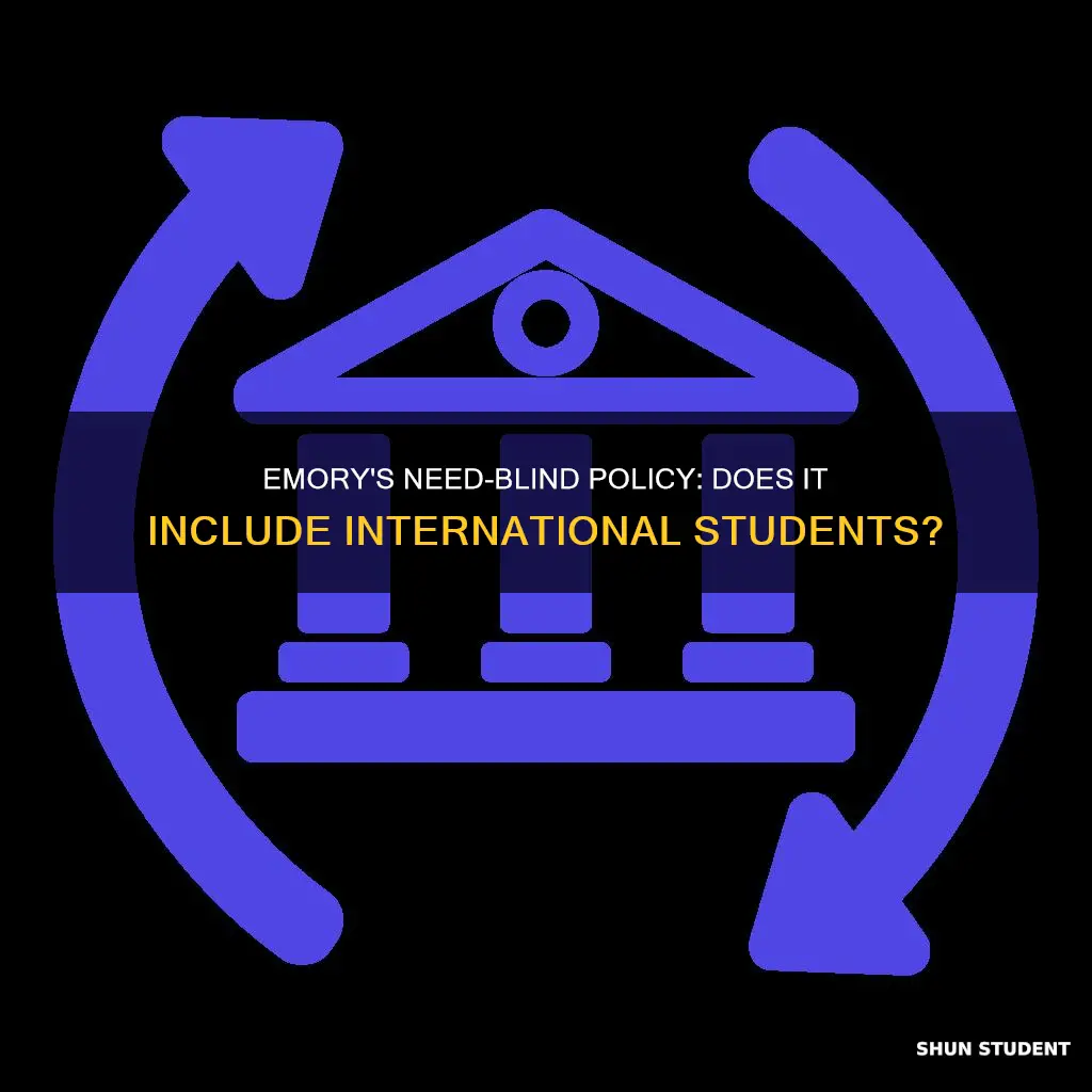 is emory need blind for international students