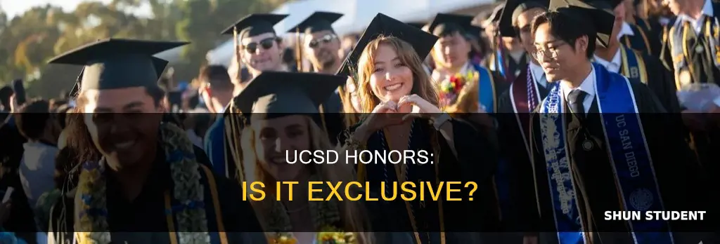 is everyone a university honors student ucsd