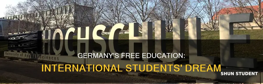 is germany education free for international students