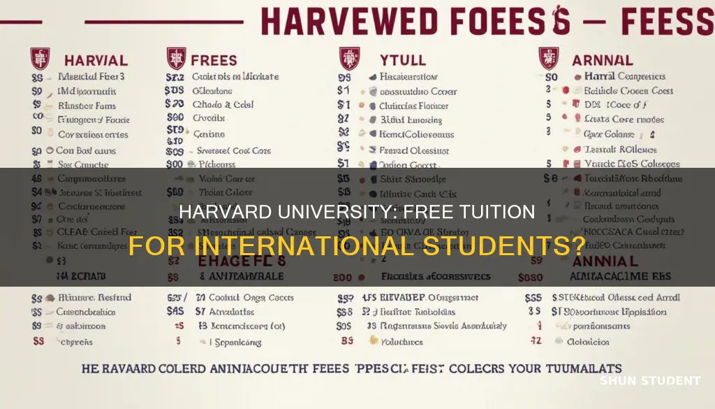 is harvard university free for international students