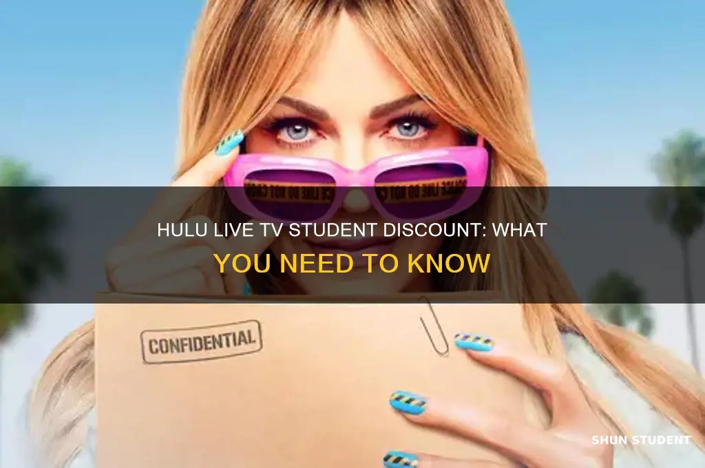 is hulu live tv including in student discount