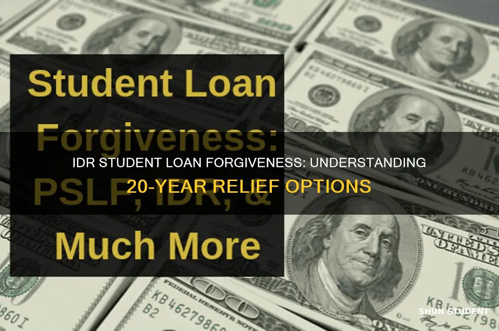 is idr student loan 20 year forgiveness