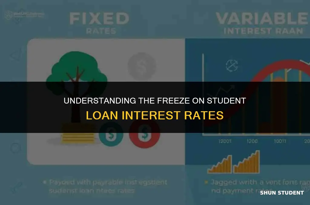 is interest frozen on student loans