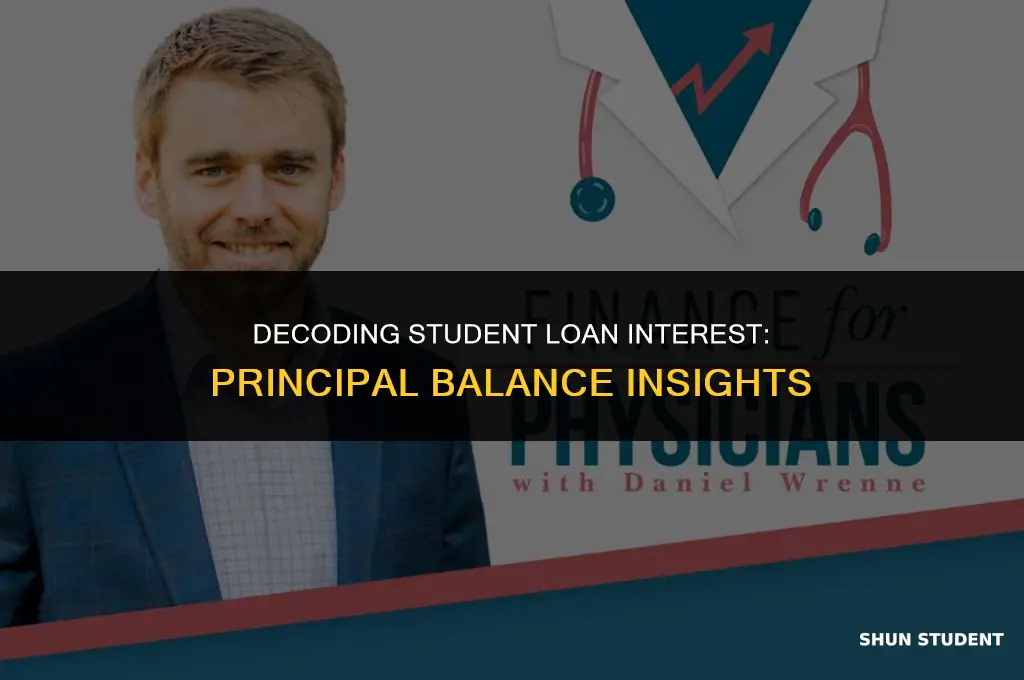 is interest just on prinicpal balance of student loan