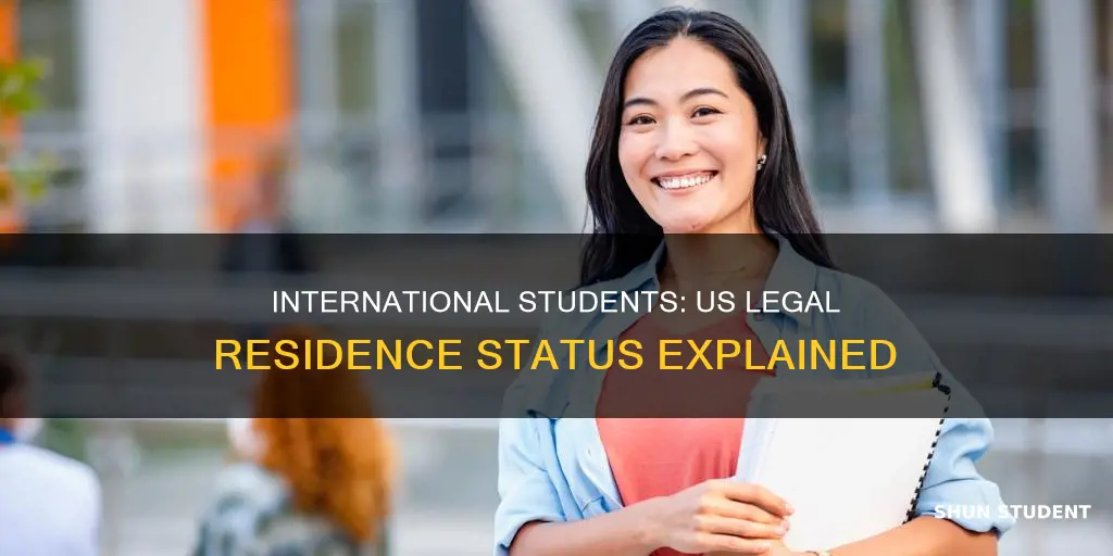 is international student a legal residence of us