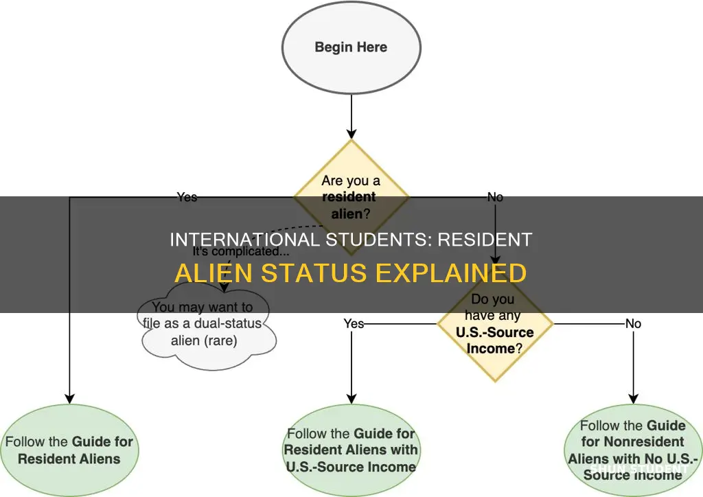 is international student a resident allien