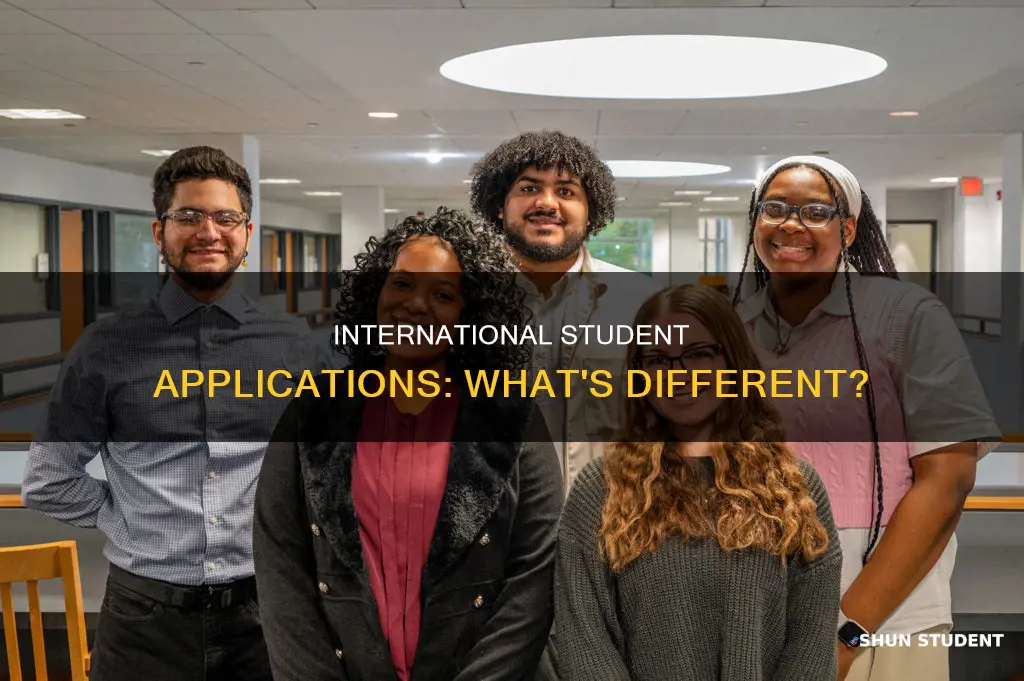 is international student application different