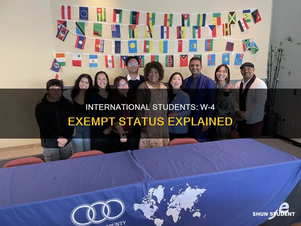 is international student exempt in w-4