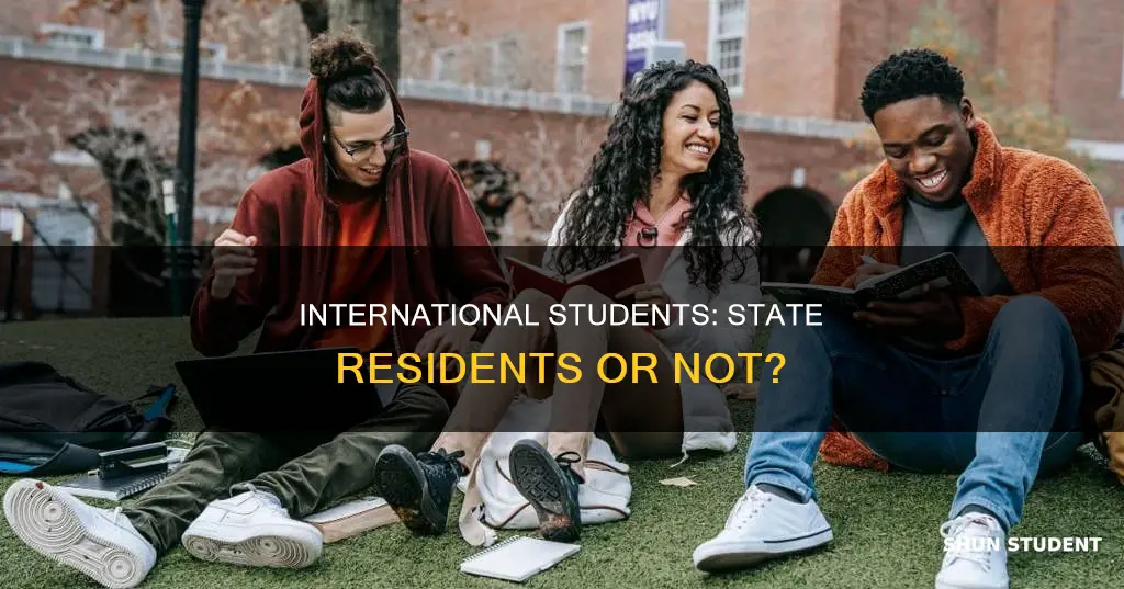 is international student resident of a state