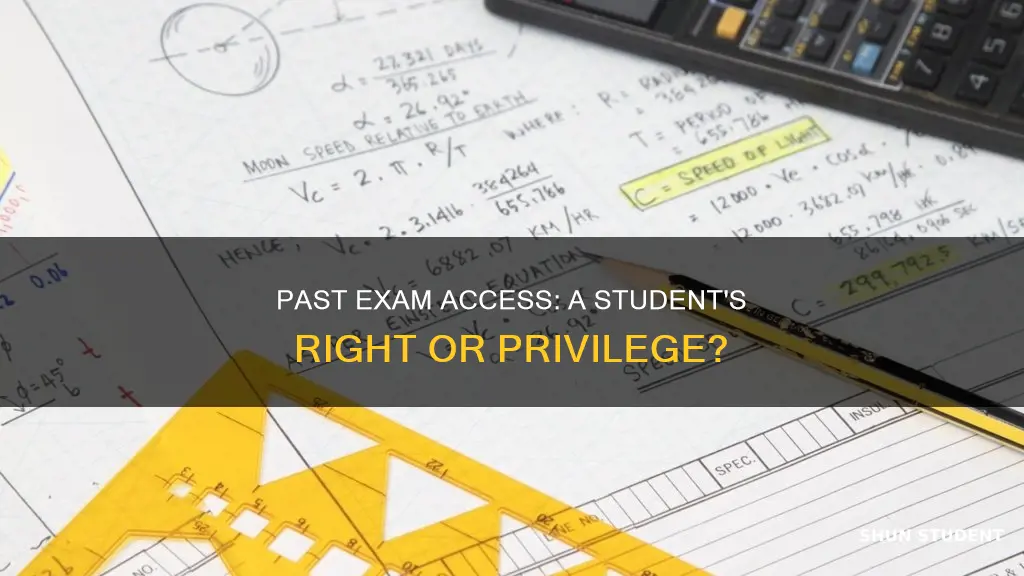 is it against university rules to show students past exams