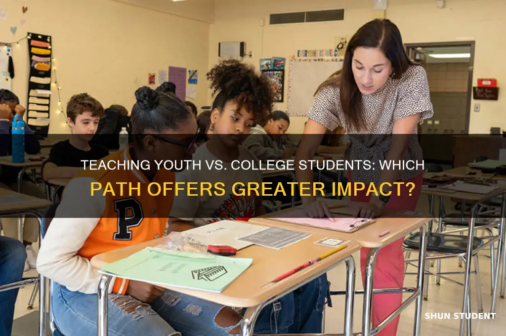 is it better to teach youth for college students