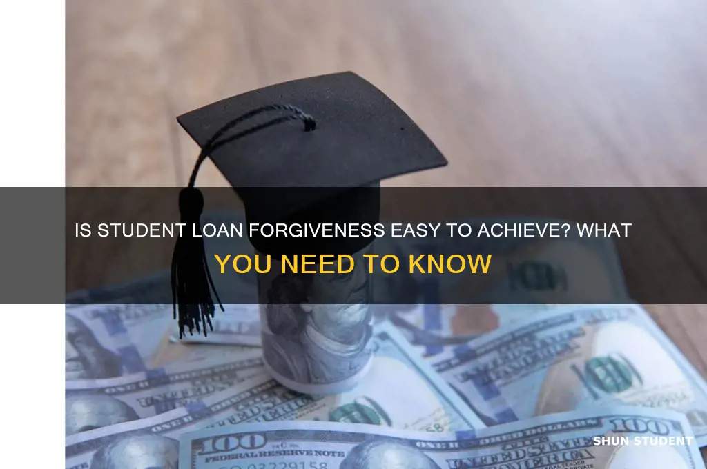is it easy to get student loan forgiveness