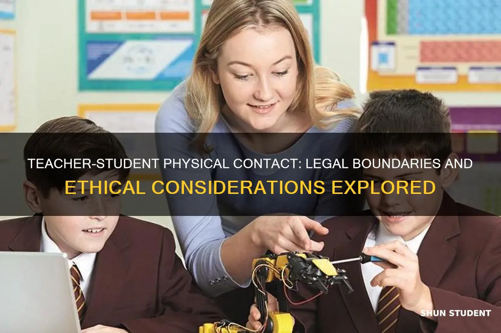 is it illegal for a teacher to touch a student