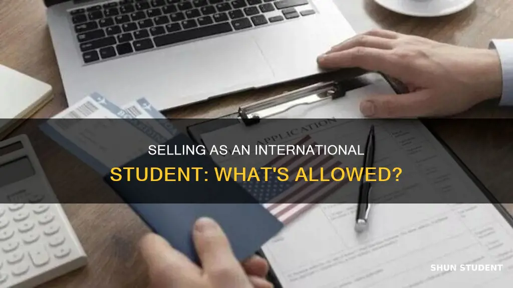 is it ok to sell things as an international student
