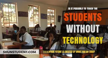 Can We Effectively Teach Students Without Relying on Technology?