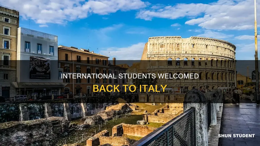 is italy allowing international students