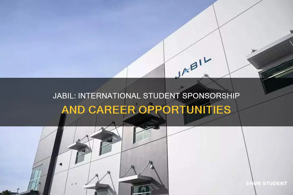 is jabil sponsoring international students