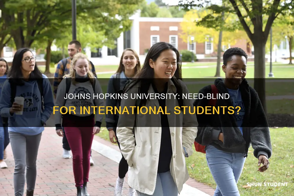 is john hopkins need blind for international students