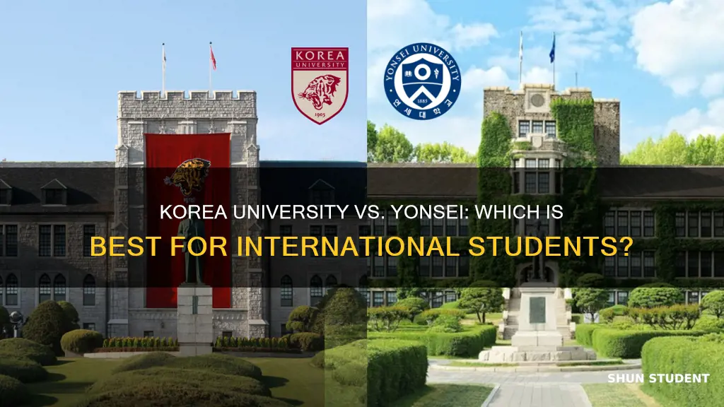 is korea university better than yonsei university for international students