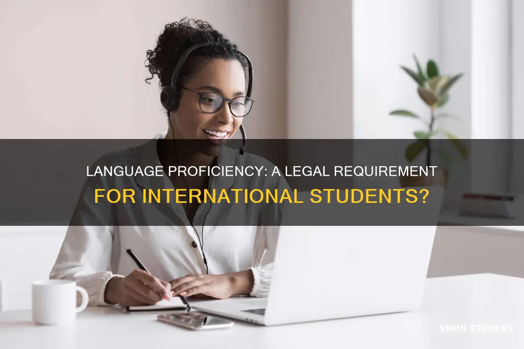 is language proficiency required by law for international students