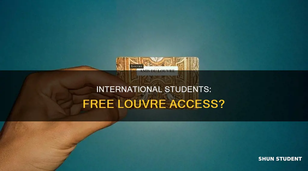 is louvre free for international students
