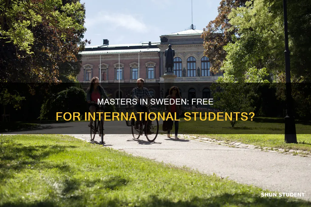 is masters free in sweden for international students
