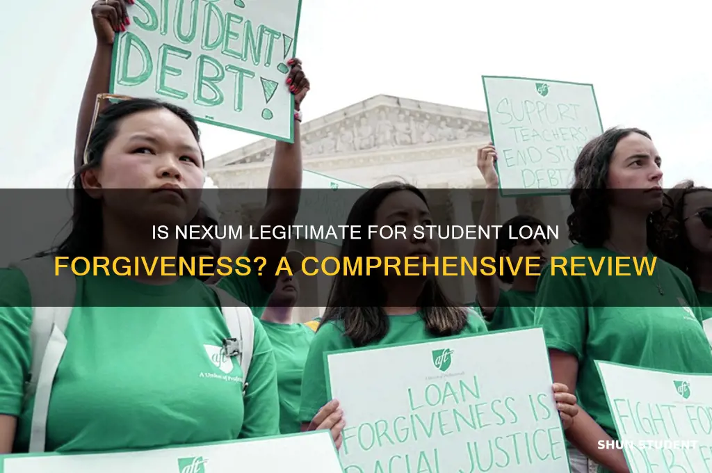 is nexum a legit student loan forgiveness company