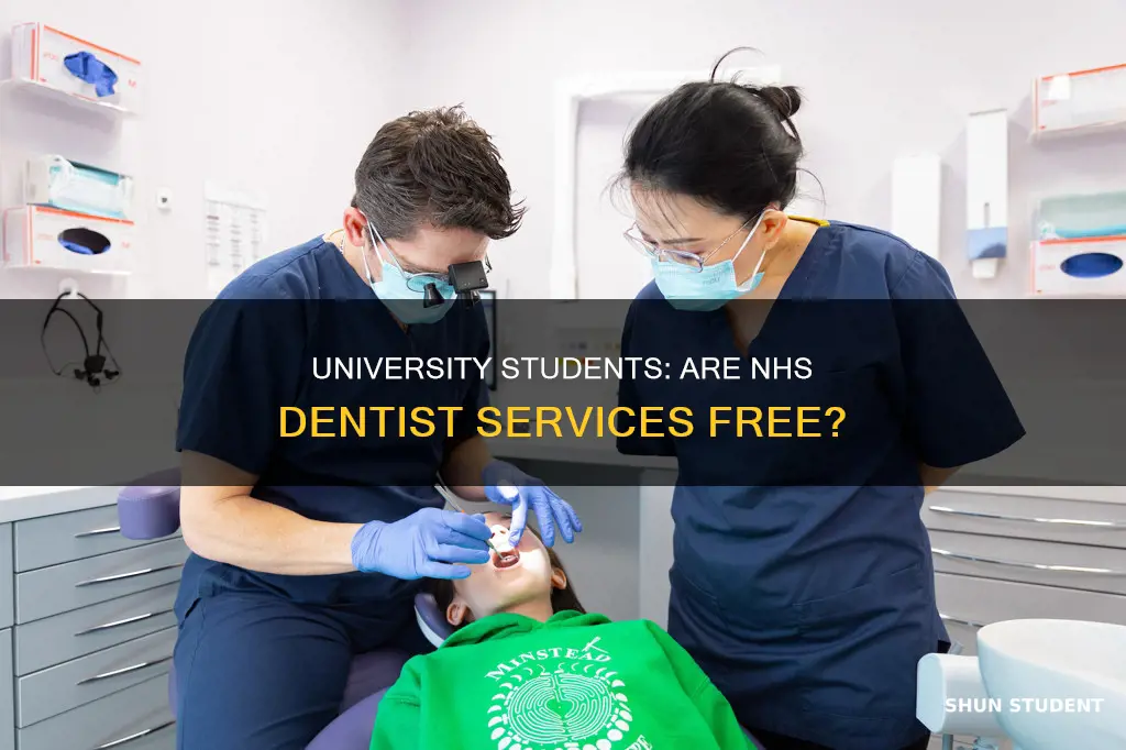 is nhs dentist free for university students