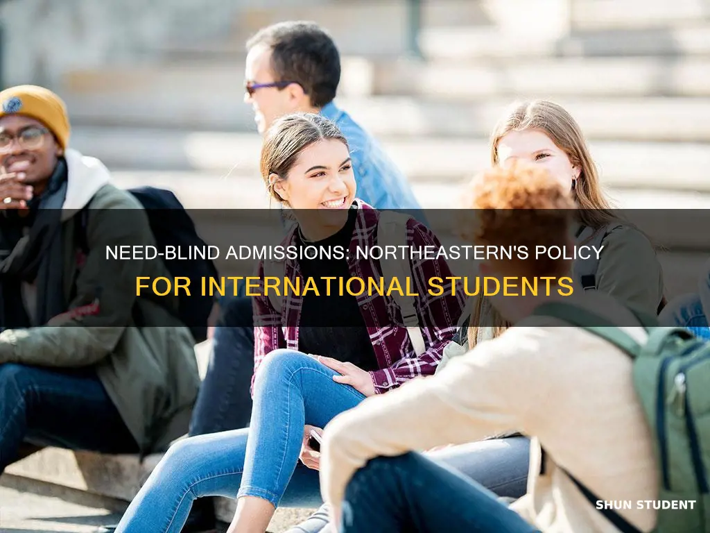 is northeastern need blind for international students