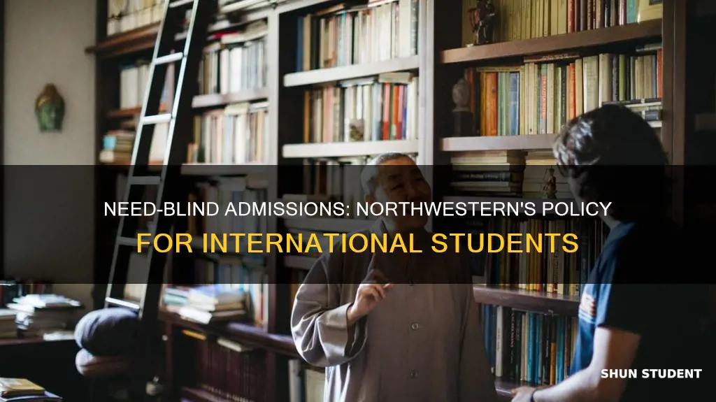 is northwestern need blind for international students