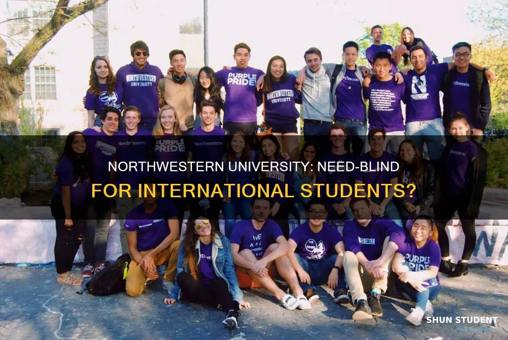 is northwestern university need blind for international students
